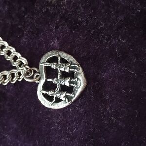Sterling Silver Heart Campers charm